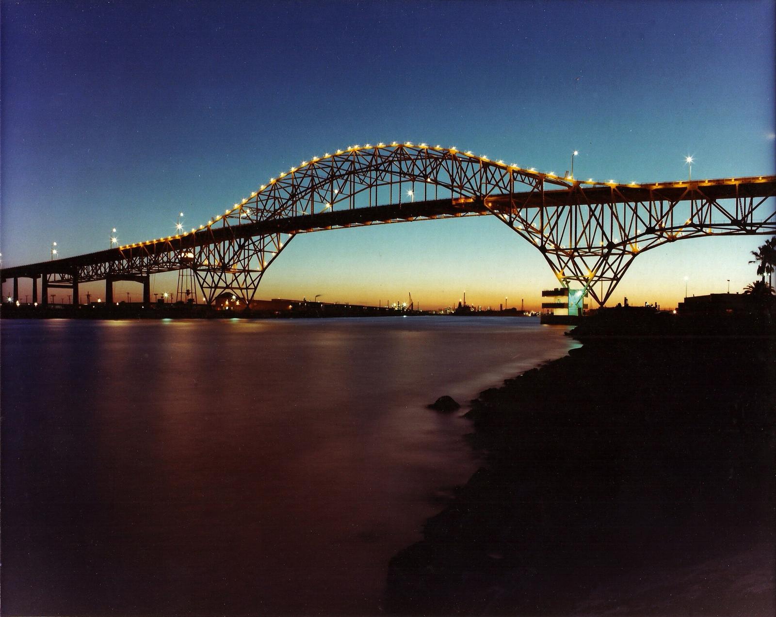 Lighted Harbor Bridge 1988