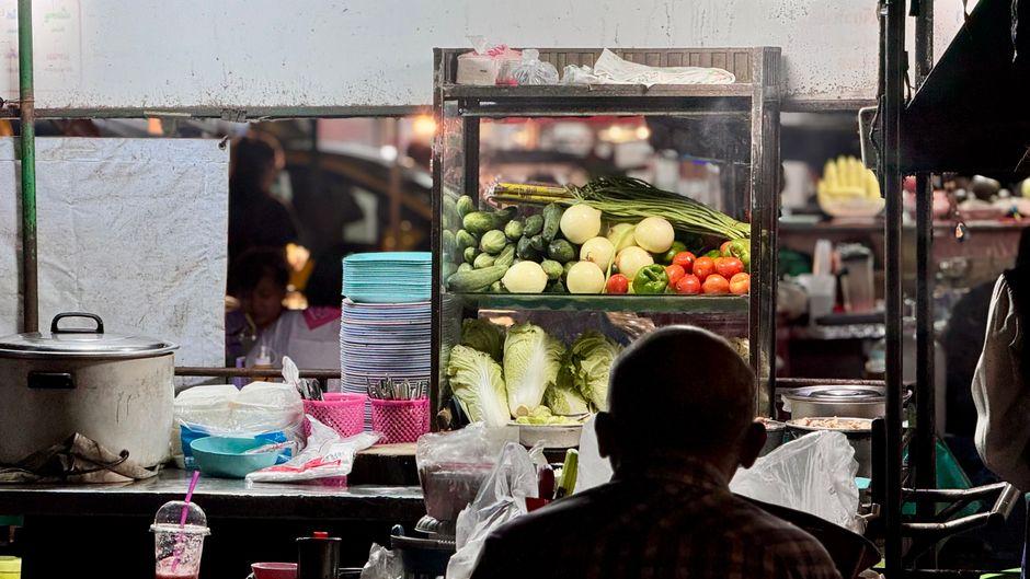 Vibrant Chiang Mai Night Market Food Stall