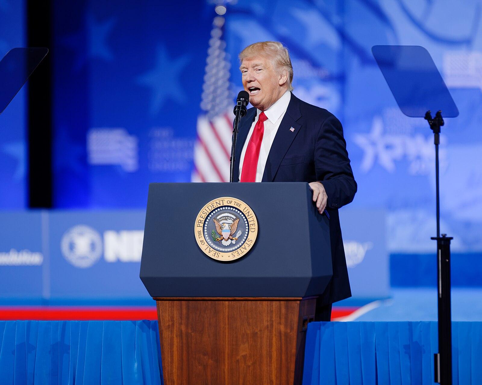 President of the United States Donald J. Trump at CPAC 2017 February 24th 2017 by, Michael Vadon